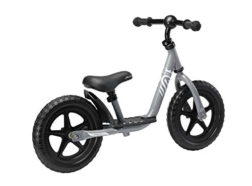 LÖWENRAD Bicicleta sin Pedales para niños y niñas a Partir de 3 - 4 año, Bici 12" Ligero (3KG) con sillín y manubrio Regulable, Gris