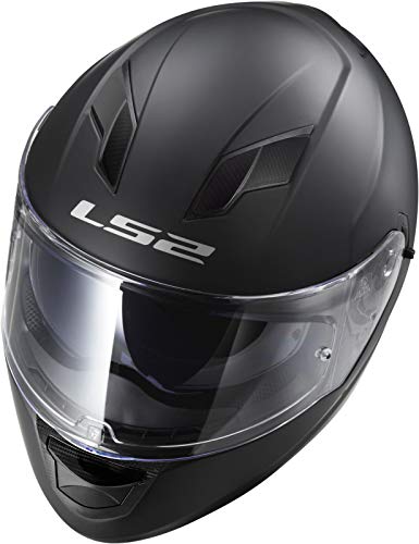 LS2 Casco de moto STREAM EVO MAT Negro, Negro, M