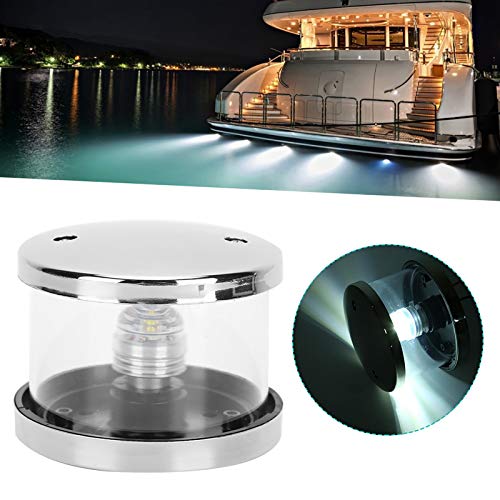 Luces de navegación LED para Barcos Marinos, lámpara de señalización Todo el Ancla LED IP66 Luz de Proa para pontón Barco Marino yate 3W DC12V-24V