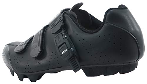 LUCK Zapatillas de Ciclismo MTB ODÍN con Suela de Carbono y Cierre milimétrico de precisión. (41 EU, Negro)