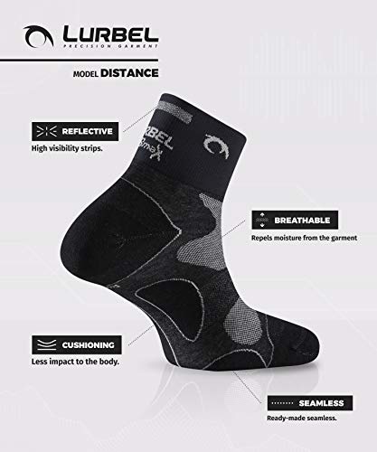 Lurbel Distance - Calcetines para hombre, Negro, 39-42 (Taille Fabricant : M)