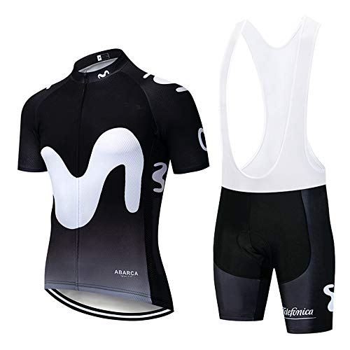 Maillot Ciclismo Verano Hombre Manga Corta y 3D Gel Acolchado Culotes Pantalones Ciclismo Ropa Verano Primavera