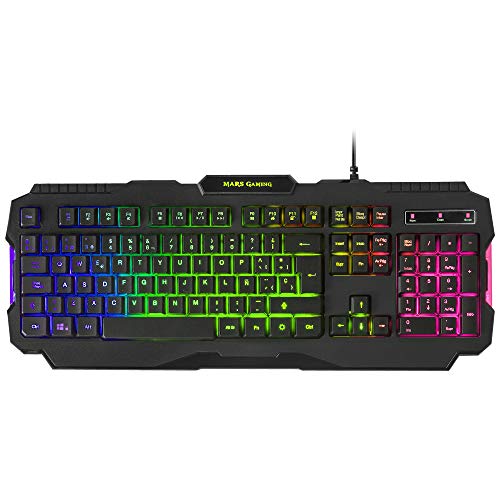 Mars Gaming MCPRGB2ES, Combo Gaming Teclado y Ratón +Alfombrilla XXL+ Cascos, ES