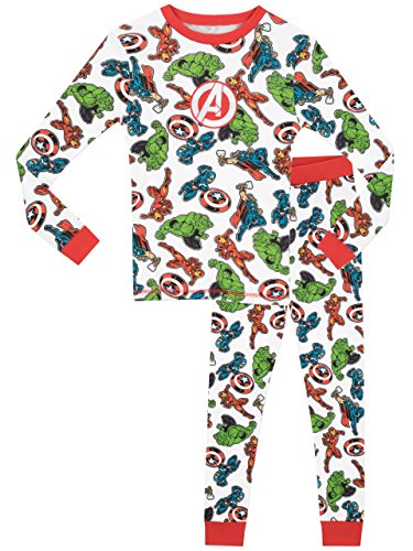 Marvel - Pijama para Niños - Avengers - Ajuste Ceñido - 4-5 Años