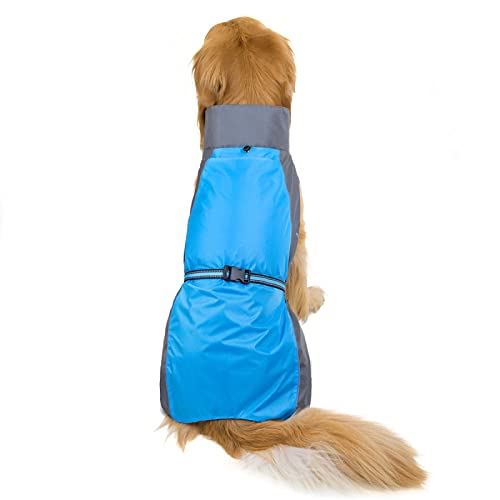 Mascota Ropa para Perros Grandes Ropa Chaqueta Golden Retriever Husky Border Shepherd Otoño Invierno Chaquetas Europeas y Americanas,Azul,3XL