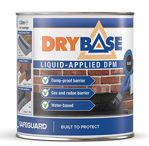 Membrana líquida impermeable antihumedad Drybase - 1L - Color negro