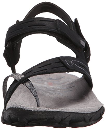 Merrell Terran Convert Ii Sandalias Deportivas para Mujer, Negro, 36 EU