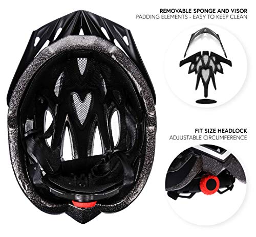 meteor® Casco Bicicleta Helmet de Bici para Jovenes y Adultos Helmet Ciclismo Patineta Skate Patines Monopatines Bici Accesorios El diseño Ligero Muchos Patrones Shimmer