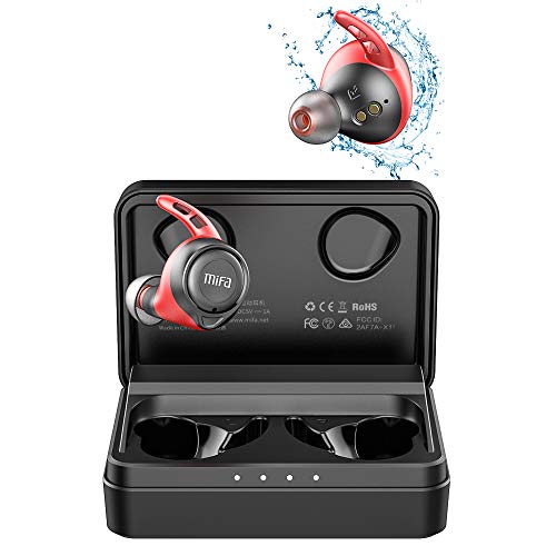 MIFA X11 Auriculares Inalambricos, True Wireless Earbuds apt-X Qualcomm, Auriculares In-Ear Bluetooth 5.0, IPX7 Auriculares Deportivos Impermeables, 100 Horas de Reproducción, Manos Libres Llamadas