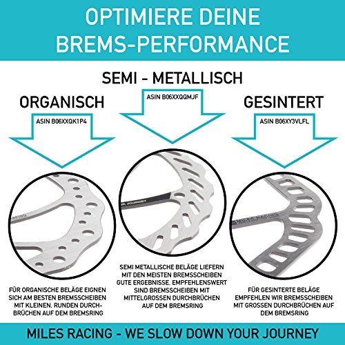 Miles Racing Las Pastillas de Freno - orgánico - Avid Juicy 3, 5, 7, Carbon, Ultimate, BB7