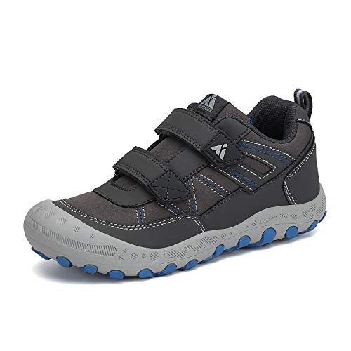 Mishansha Zapatillas Senderismo Antideslizante Niña Niño Zapatos Montaña Transpirable Sneakers Gris 31 EU