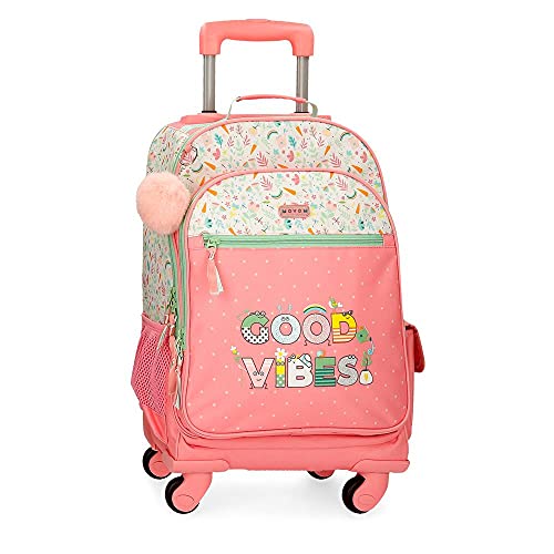 Movom Good Vibes Mochila 4 Ruedas Rosa 33x44x21 cms Poliéster 39,5L