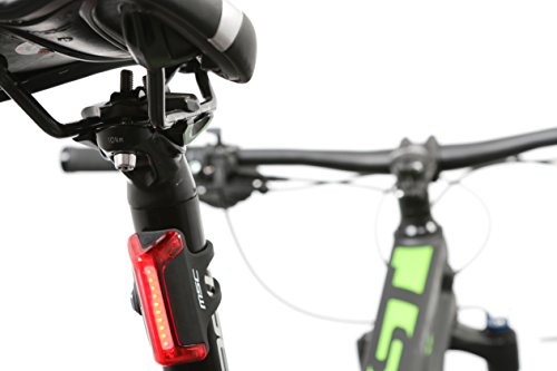 MSC Bikes Light Luz Trasera para Bicicleta, Negro, 40 Lumens