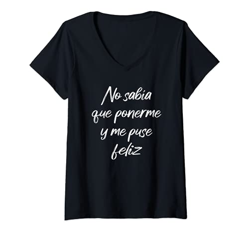 Mujer Camiseta frases graciosas divertidas originales mujer Camiseta Cuello V