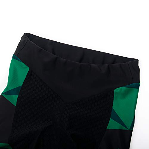 Mujeres Ciclismo Bicicletas Shorts 5D Gel acolchado Bicicletas Medio Pantalones Ciclo desgaste Medias, forro polar verde con licencia oficial de star wars silent one crew., M