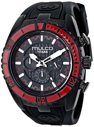 Mulco MW5-1836-065 - Reloj Unisex, Correa de Goma Color Negro