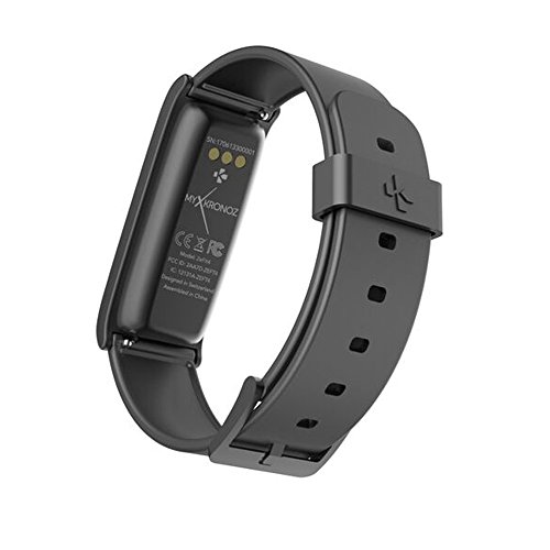 MyKronoz MKZEFIT4B - Pulsera de Actividad y sueño ZeFit 4 HR, Color Negro