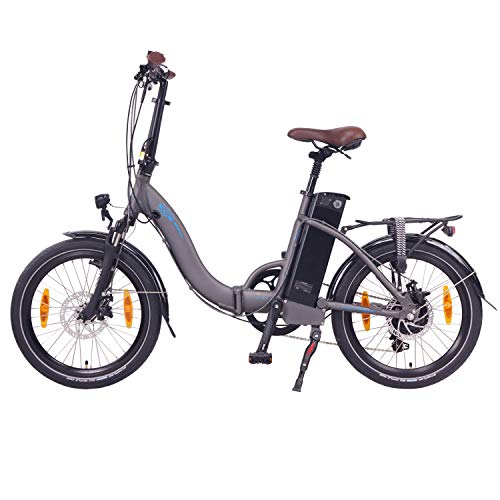 NCM Paris Bicicleta eléctrica Plegable, 250W, Batteria 36V 15Ah • 540Wh, 20” (Gris)