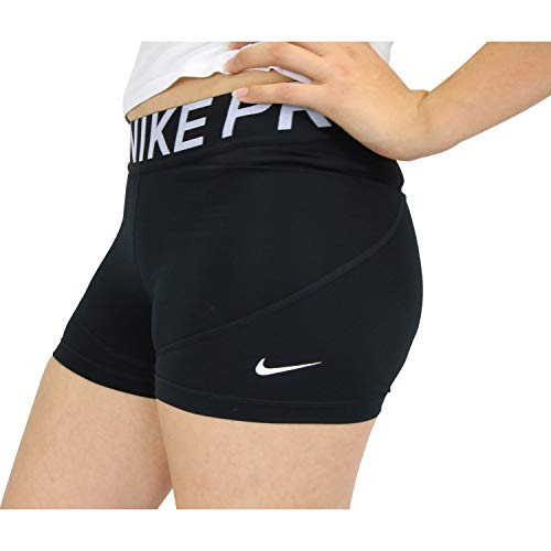 NIKE NP Short Pantalones Cortos, Mujer, Negro (Black/Black/White), L