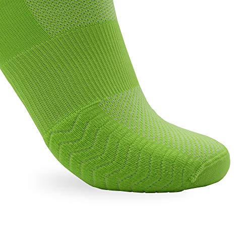 NORTEI Calcetines Verdes para Ciclismo, MTB y Running de Caña Alta para Hombre y Mujer – Infinity Green (M (40-42))