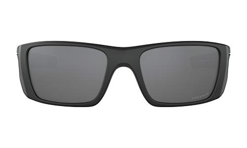 Oakley Fuel Cell Polarized Iridium Rectangular Sunglasses, Satin Black w/Prizm Black Polarized, 60 mm