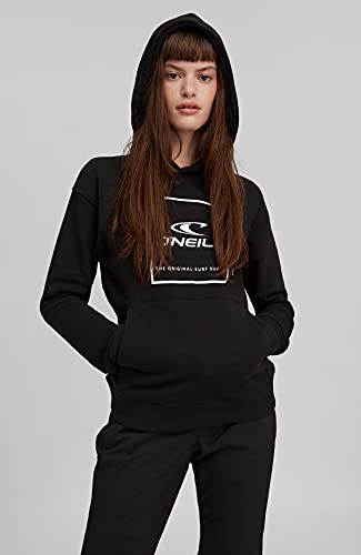 O'NEILL Cube Hoody Kapuzenpullover Sweathshirt Freizeit Und Sport Sudadera con Capucha, Mujer, Negro, M