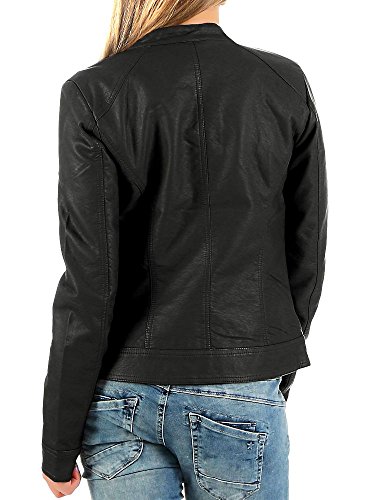 Only Bandit PU Biker Chaqueta, Negro (Black C N 010), 42 (XL) para Mujer