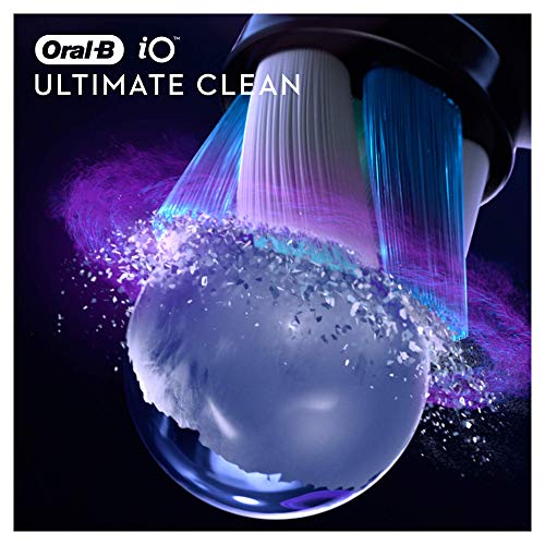 Oral-B iO Ultimate Clean Recambios Cepillo de Dientes Eléctrico, Pack de 4 Cabezales, Negro - Originales, (Tamaño Buzón)