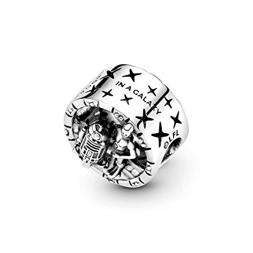 Pandora Star Wars 799245C00 - Abalorio abierto de plata de ley para pulseras Pandora Moments