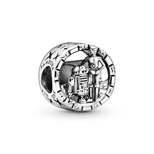 Pandora Star Wars 799245C00 - Abalorio abierto de plata de ley para pulseras Pandora Moments