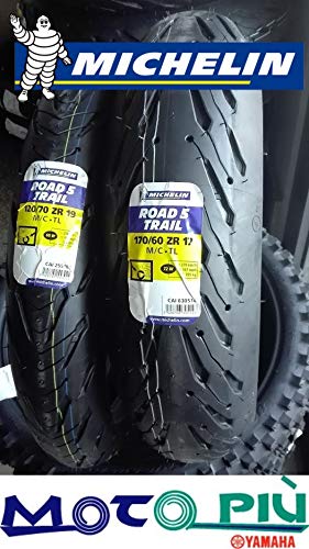 Par de neumáticos Michelin Road 5 Trail 2CT 120/70-19 60W 170/60-17 72W Dot 2018-2019