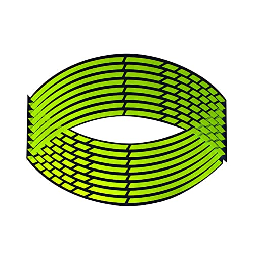 Pegatinas de rueda, Trpambvia Calcomanía Reflectante para Llantas de Ruedas de 12 Pulgadas Rayas Reflectantes para Llantas de Moto Etiquetas engomadas la Rueda la Bicicleta para Decoración de Coche