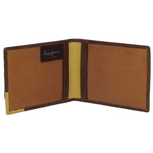 Pepe Jeans Arrow Tarjetero Marrón 9,5x7,5 cms Piel