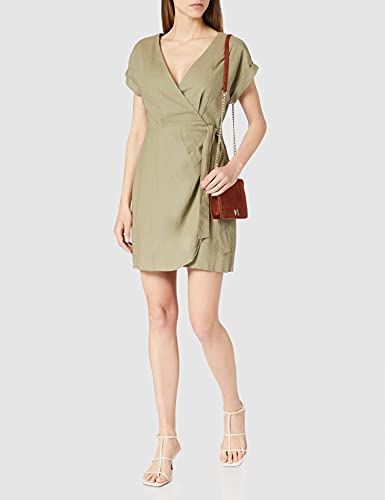 Pepe Jeans Robe Ceinture, Verde (Thyme 732), Medium para Mujer