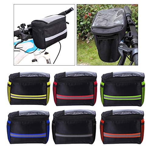 perfeclan 6X Bike Handlebar Bag Storage Basket Holder Tubo