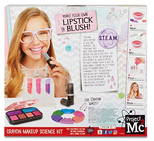 Project Mc2 Crayon Makeup Science Kit - Juguetes y kits de ciencia para niños (Beauty, 6 año(s), Chica, Multicolor, CE, 4864 pieza(s))