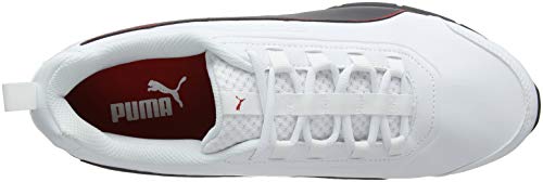 PUMA Leader VT SL, Zapatillas de Correr, para Unisex adulto, Blanco (Puma White-Puma Black-Flame Scarlet), 44.5 EU