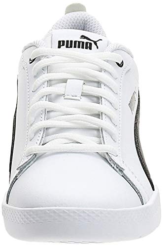 PUMA Smash Wns v2 L, Zapatillas Bajas, para Mujer, Blanco (Puma White-Puma Black), 39 EU