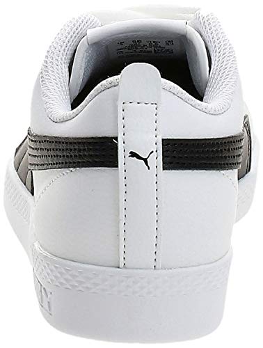 PUMA Smash Wns v2 L, Zapatillas Bajas, para Mujer, Blanco (Puma White-Puma Black), 39 EU