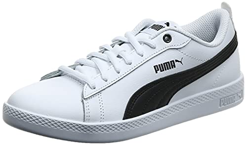 PUMA Smash Wns v2 L, Zapatillas Bajas, para Mujer, Blanco (Puma White-Puma Black), 39 EU