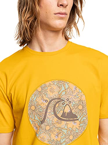 Quiksilver - Camiseta - Hombre - M - Amarillo