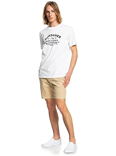 Quiksilver - Camiseta - Hombre - M - Blanco