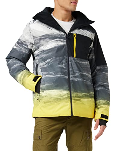 Quiksilver Mission plus - Chaqueta Para Nieve Para Hombre Chaqueta Para Nieve, Hombre, sulphur mapple around, XL