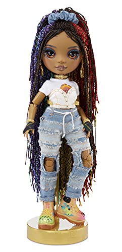 RAINBOW HIGH Rockstar Vanessa Tempo Moda Set de Juego con 2 Conjuntos Mix&Match, Instrumentos Musicales y Accesorios para muñecas. Edad: 6 a 12 años, Color (423324-INT)