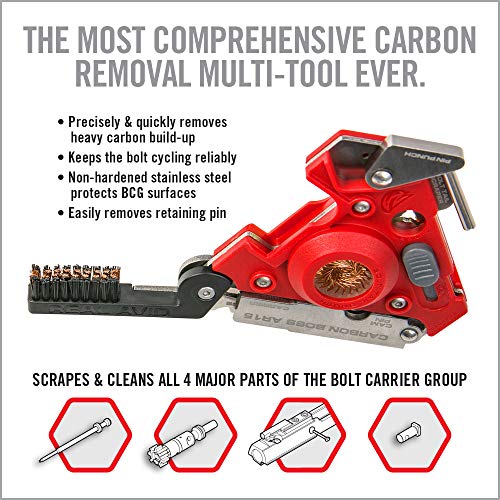 Real Avid Msr .223/5.56 Carbon Boss AR-15 Cleaning Tool, Hombre, Red, no Size