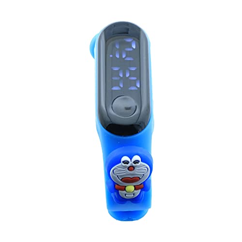 Reloj digital pulsera de silicona niño niña deportivo dibujos animados - correa compatible xiaomi mi band, Doraemon, Correa