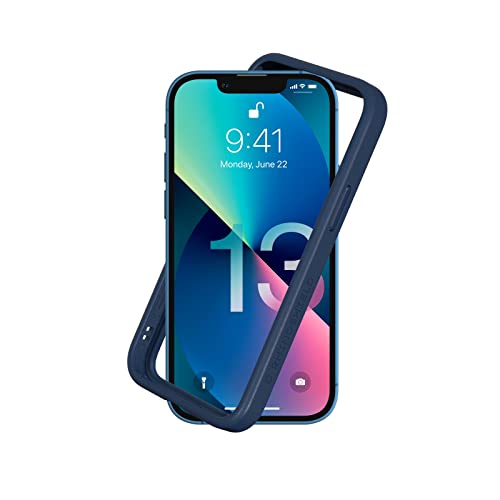 RhinoShield Funda Bumper Compatible con [iPhone 13 Mini] | CrashGuard NX - Carcasa con Tecnología de Absorción de Golpes - Resistente a Impactos de más de 3.5 Metros - Azul Marino