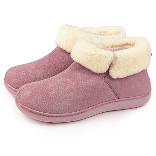 RockDove Zapatillas de piel sintética para mujer - Con espuma viscoelástica, color Rosa, talla 40 EU