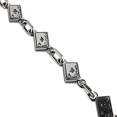 Rock&Ride Freedom Straight Flush Ace Collar Hecho a Mano En Plata De Ley 925