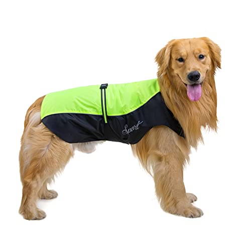 Ropa para Mascotas Ropa para Perros Grandes Chaqueta de otoño/Invierno Golden Retriever Husky Side Mu Chaqueta Americana para Perros Grandes Europeos,Verde,3XL